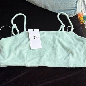 7 For All Mankind Light Green Camisole Top